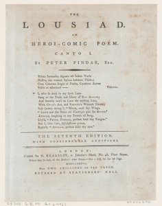 Louisiad, Başlık Sayfası, 1787., 1787. by Thomas Rowlandson