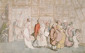 Portre Ressamı Giriş Odası, 1809 by Thomas Rowlandson
