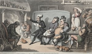 Rev. Dr. Sözdizimi Turunu Okurken. by Thomas Rowlandson