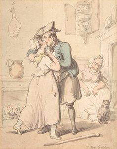 Denizcinin Aktif Hizmetten Dönüşü, 1780-1827. by Thomas Rowlandson