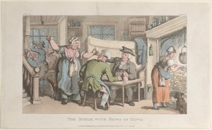 The Scold, Wakefield Papazından Olivia Haberleriyle, 1 Mayıs 1817., 1 Mayıs 1817. by Thomas Rowlandson