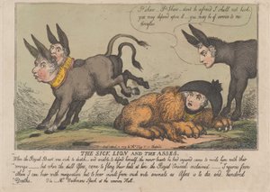 Hasta Aslan ve Eşek, 18 Nisan 1809., 18 Nisan 1809. by Thomas Rowlandson