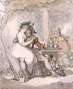 Askerin Ayrılışı (kalem ve mürekkep, sulu boya) by Thomas Rowlandson