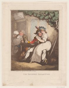 Askerin Ayrılışı, 10 Ekim 1799., 10 Ekim 1799. by Thomas Rowlandson