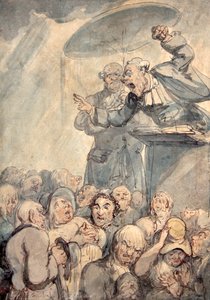 The Spellbinder (suluboya) by Thomas Rowlandson