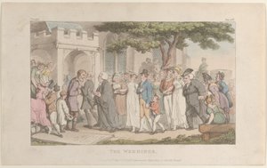 Düğünler, Wakefield Papazından, 1 Mayıs 1817., 1 Mayıs 1817. by Thomas Rowlandson