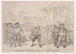 Westminster Kaçak Davul Alaydan Çıktı, 18 Mayıs 1784., 18 Mayıs 1784. by Thomas Rowlandson