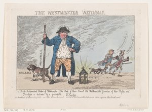Westminster Bekçisi, 12 Nisan 1784., 12 Nisan 1784. by Thomas Rowlandson