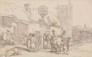 Woolpack Hanı by Thomas Rowlandson