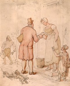 Postacı, 19. yüzyılın başlarında by Thomas Rowlandson