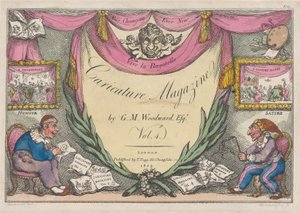Başlık Sayfası, The Caricature Magazine, G. M. Woodward, Cilt. 4, 1809., 1809. by Thomas Rowlandson