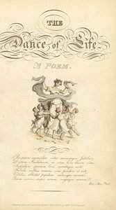 Kaligrafik başlık ve skeç içeren başlık sayfası by Thomas Rowlandson