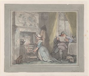 Kızartma, 1783-90., 1783-90. by Thomas Rowlandson
