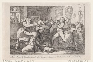 Tom Jones ve Ev Sahibi, Keklik ve Susan, Bayan Waters ve Ev Sahibi, Tarihten ..., 1792. by Thomas Rowlandson