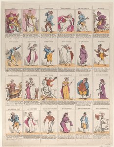 On İkinci Gece Karakterleri, 1811., 1811. by Thomas Rowlandson