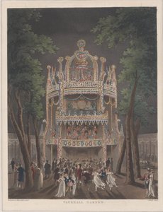 Vauxhall Bahçesi, 1809., 1809 by Thomas Rowlandson