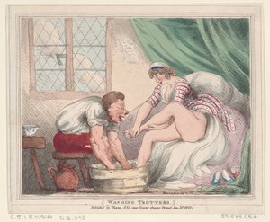 Paçaları Yıkamak, 20 Ocak 1800., 20 Ocak 1800. by Thomas Rowlandson