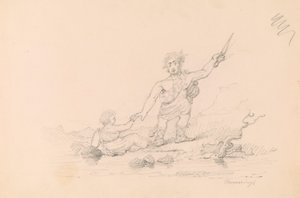 Çocuğu kurtaran asker by Thomas Seir Cummings