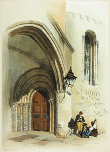 Kapı, Tapınak, Old Views of London'ın ön yüzü by Thomas Shotter Boys