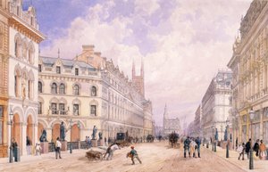 Holborn Viyadüğü, Londra, 1871 by Thomas Shotter Boys