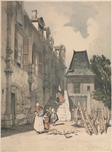 Aziz Amand Manastırı, Rouen, 1839. by Thomas Shotter Boys