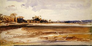 Les Salinieres, Trouville (kağıt üzerine sulu boya) by Thomas Shotter Boys