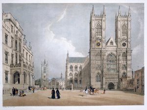 Westminster Manastırı ve Hastanesi, Londra, 1842 by Thomas Shotter Boys