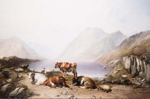 Sürüşte Durma, Loch Etive by Thomas Sidney Cooper