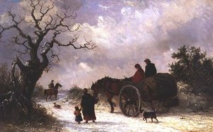 Pazardan Ev (tuval üzerine yağlı boya)