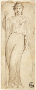 Athena veya Athena olarak tanımlanan Britannia by Thomas Stothard