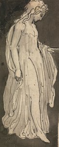Kız, Tam Uzunlukta, Sağa Bakan by Thomas Stothard