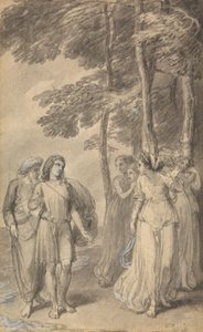 Fenelon'un "Ulysses oğlu Telemachus'un Maceraları" adlı eserinin Altı İllüstrasyonundan biri by Thomas Stothard