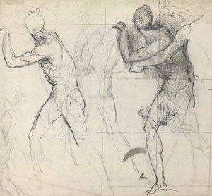 Eylemdeki Klasik Figürlerin Taslağı by Thomas Stothard