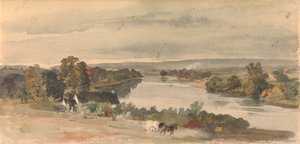 Brunswick, New Jersey Yakınındaki "Charley's Hope" Bayan Griffiths Place'den by Thomas Sully