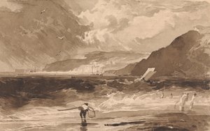 Lyme Regis, Dorsetshire, Bir Fırtına by Thomas Sully