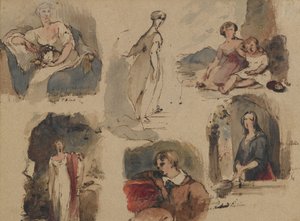 [İsimsiz] (Altı Figürlü Çalışmalar), c.1830