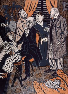 Piyanoda Aile Konseri: Simplicissimus, Almanya by Thomas Theodor Heine