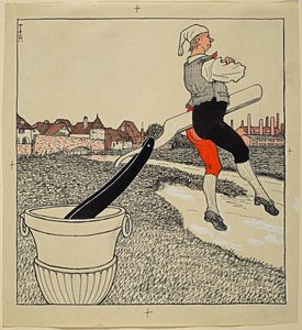 Temiz Boşanma, Simplicissimus XXV/9 by Thomas Theodor Heine