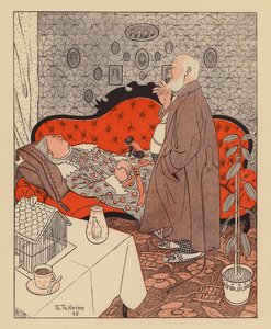 Emekli çift (renkli lito) by Thomas Theodor Heine
