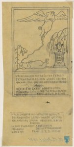 Bir boksör için ölüm bildirimi by Thomas Theodor Heine