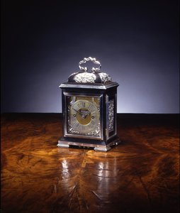 Minyatür çarpıcı braket saati, hayır. 222, c.1695 (gümüş ve abanoz) (ayrıca bkz. 834229-32)