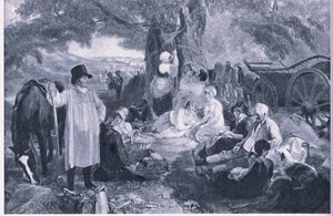 Akşam yemeğinde samancılar by Thomas Uwins