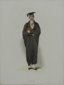 Scholar, J. Agar tarafından oyulmuş, R. Ackermann'ın 'History of Oxford', 1814'te yayınlanmıştır (el boyaması gravür)