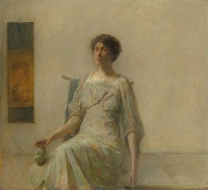 Maskeli Kadın, 1911. by Thomas Wilmer Dewing