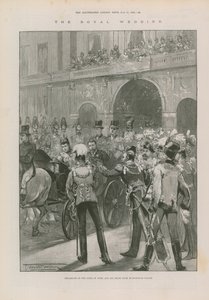 York Dükü ve gelininin Buckingham Sarayı'ndan ayrılışı by Thomas Walter Wilson