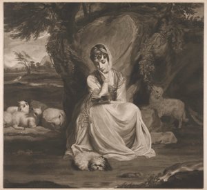 Bayan Frances Ann Crewe, St. Genevieve rolünde by Thomas Watson