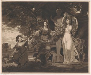Üç Güzeller olarak Barbara Beresford, Elizabeth Gardiner ve Anne Townshend