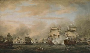 Azizler Savaşı, 12 Nisan 1782. HMS Barfleur, Fransız amiral gemisi Ville de Paris