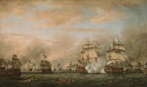 Azizler Savaşı, 9-12 Nisan 1782 by Thomas Whitcombe