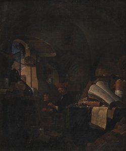 Laboratuvarında Bir Simyacı by Thomas Wijck
